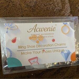Bling Shoe Decoration Charms - Gold and Silver